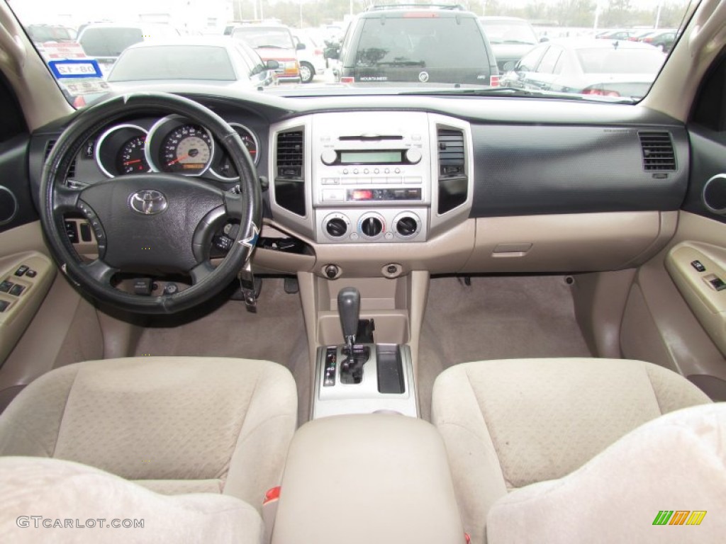 2005 Toyota Tacoma PreRunner Double Cab Taupe Dashboard Photo #57949905