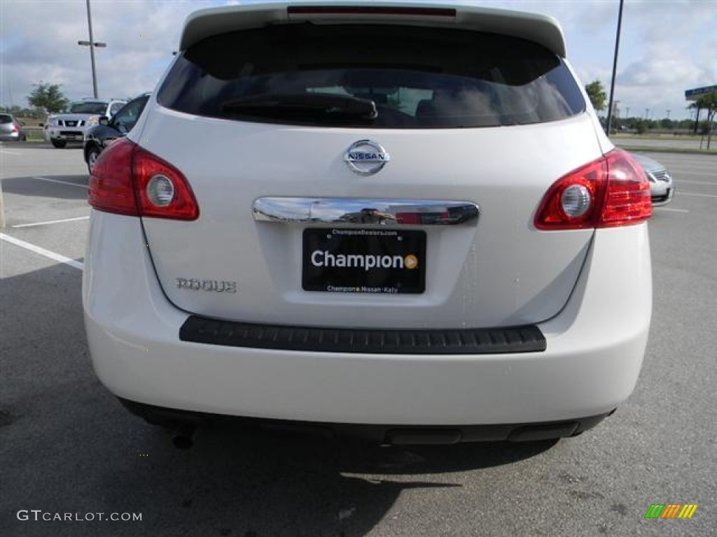 2011 Rogue S - Pearl White / Black photo #4