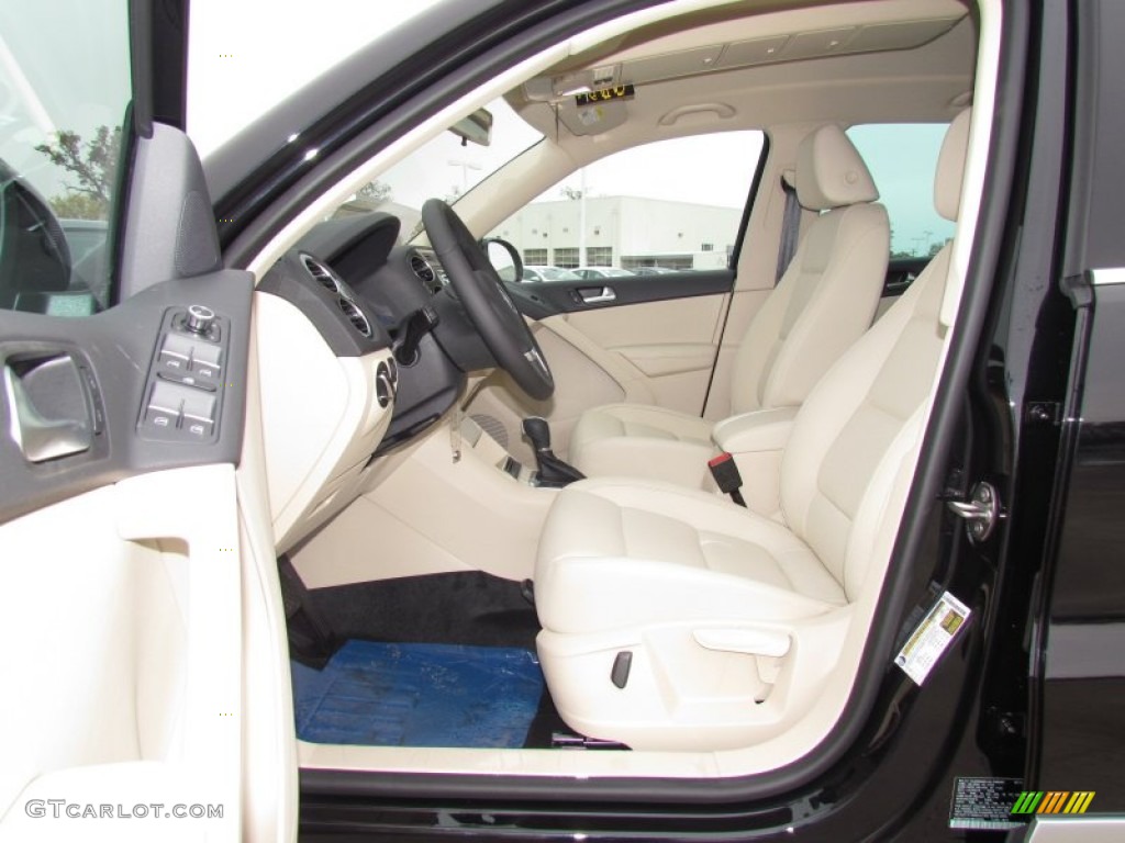 2012 Tiguan SE - Deep Black Metallic / Beige photo #3