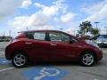 2011 Cayenne Red Nissan LEAF SL  photo #4