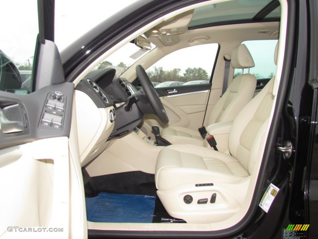 2012 Tiguan SEL - Deep Black Metallic / Beige photo #3