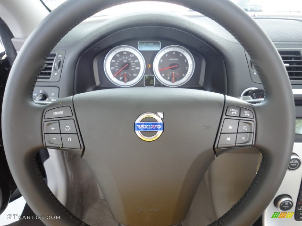 2012 Volvo C70 T5 Calcite/Umbra Steering Wheel Photo #57954075
