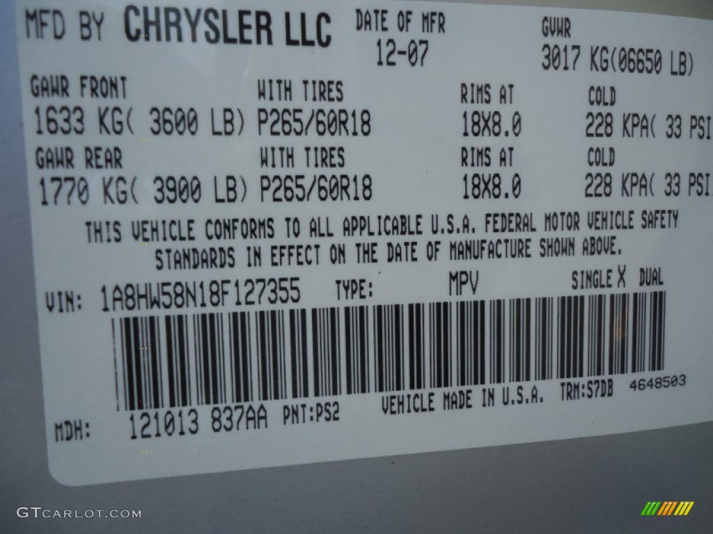 2008 Chrysler Aspen Limited 4WD PS2 Photo #57954916