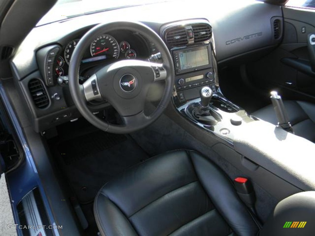 Ebony Black Interior 2011 Chevrolet Corvette Z06 Photo #57957121