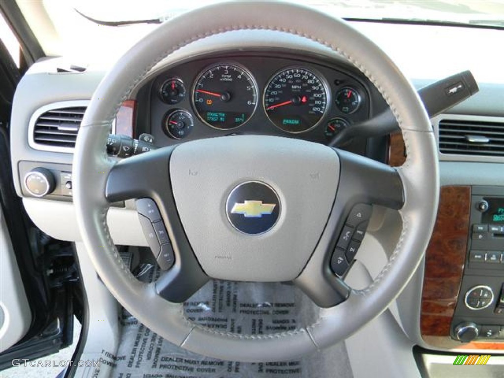 2010 Chevrolet Suburban LT Light Titanium/Dark Titanium Steering Wheel Photo #57957913