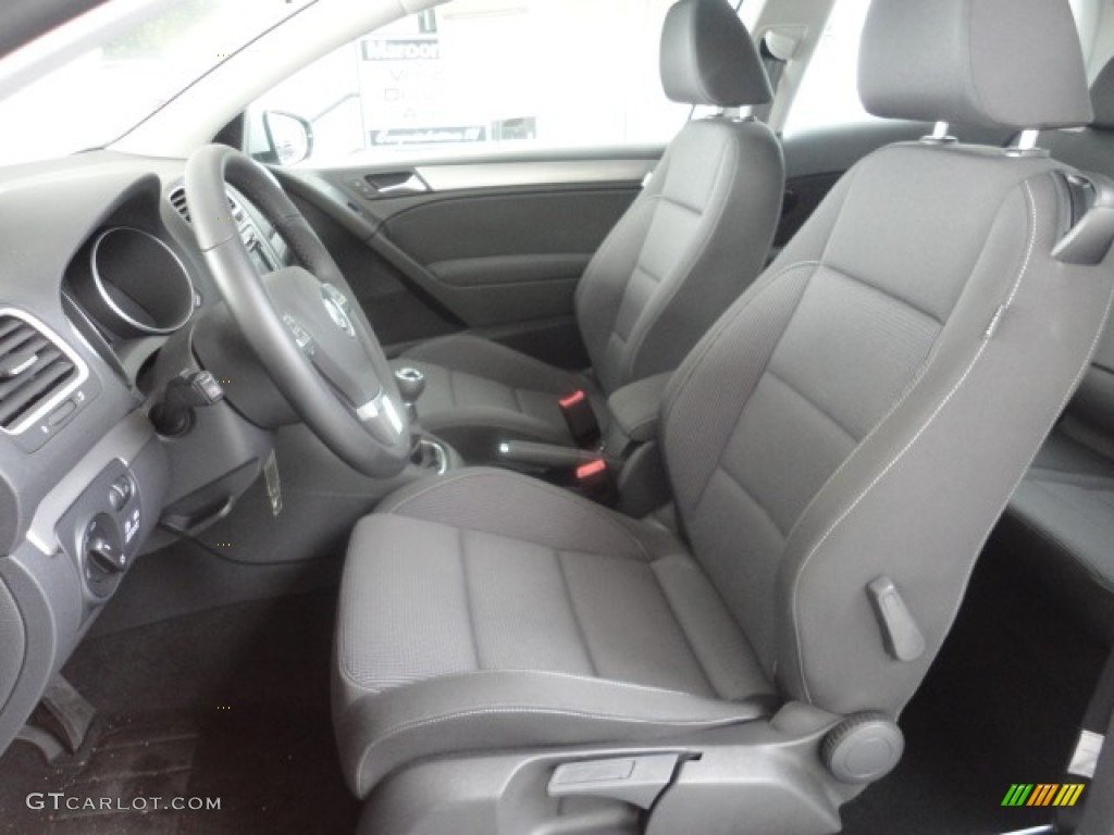 Titan Black Interior 2011 Volkswagen Golf 2 Door TDI Photo #57959704