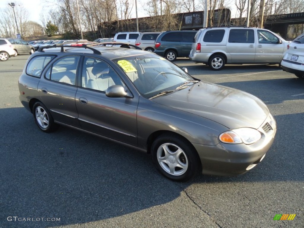 2000 Elantra GLS Wagon - Slate Gray / Gray photo #4