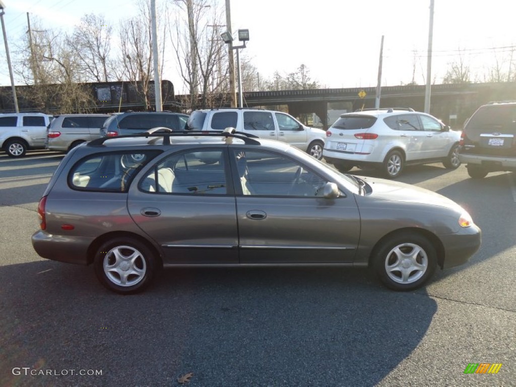 2000 Elantra GLS Wagon - Slate Gray / Gray photo #6
