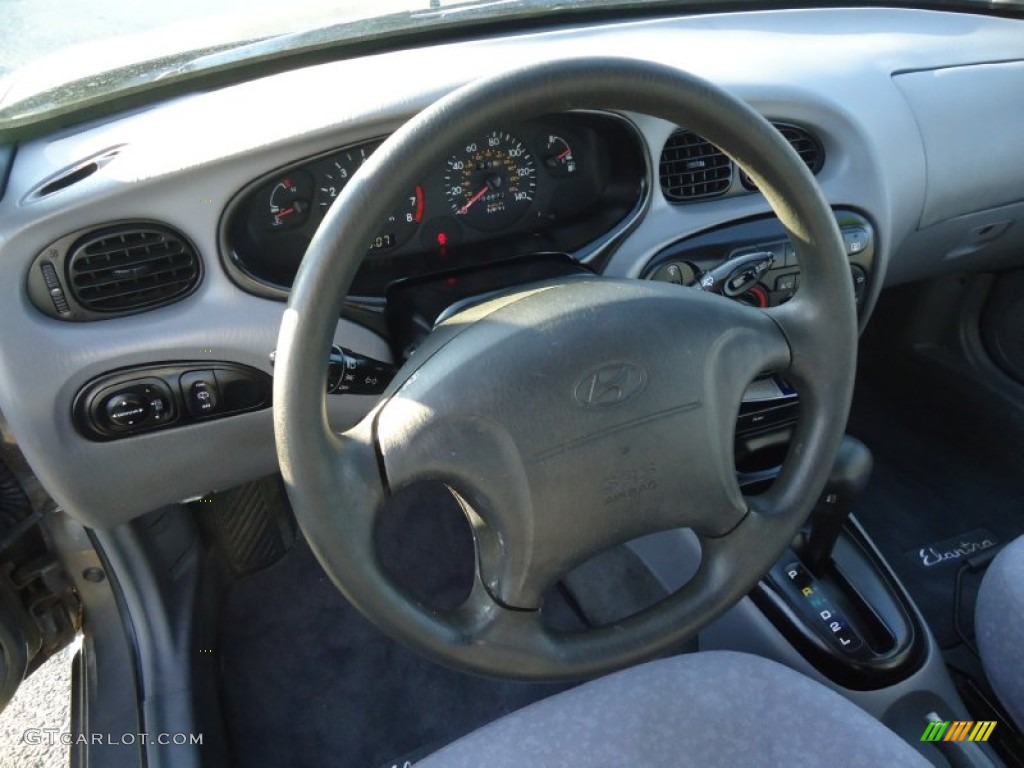 2000 Elantra GLS Wagon - Slate Gray / Gray photo #16
