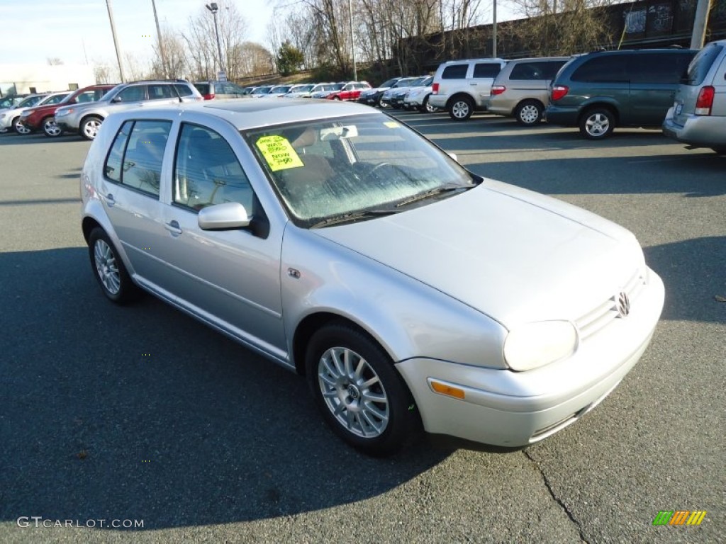 2003 Golf GLS 4 Door - Reflex Silver / Black photo #4