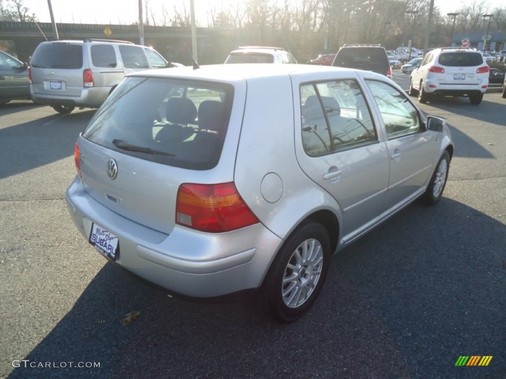 2003 Golf GLS 4 Door - Reflex Silver / Black photo #7