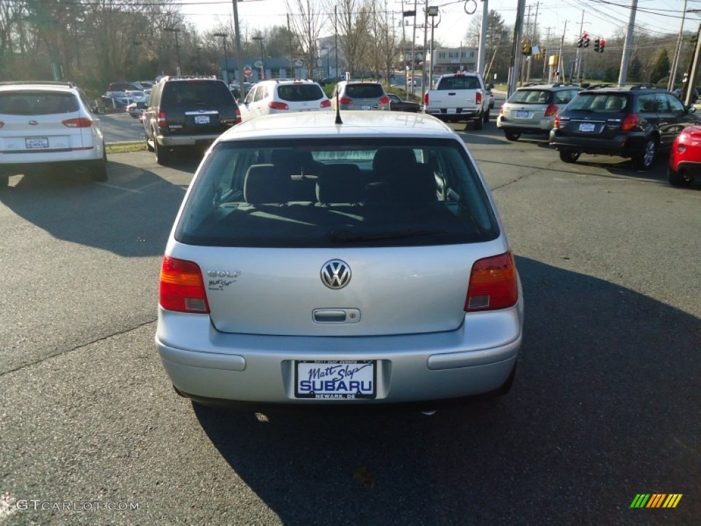 2003 Golf GLS 4 Door - Reflex Silver / Black photo #8