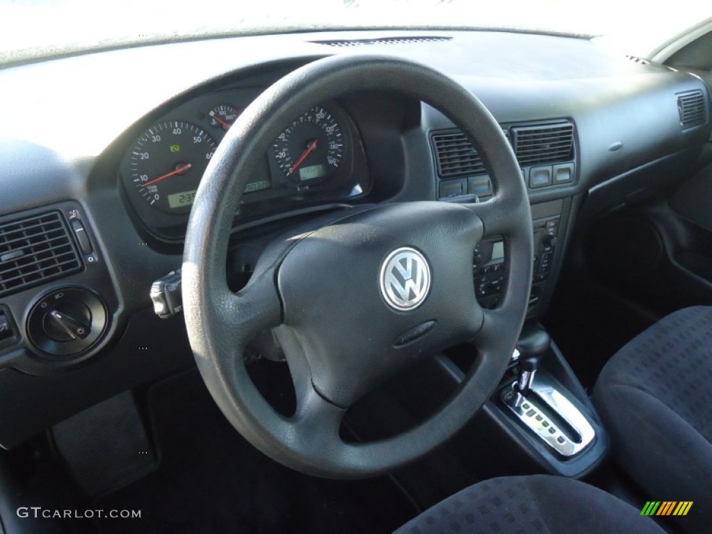 2003 Golf GLS 4 Door - Reflex Silver / Black photo #16