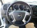 Ebony 2009 Chevrolet Silverado 2500HD LT Crew Cab Steering Wheel