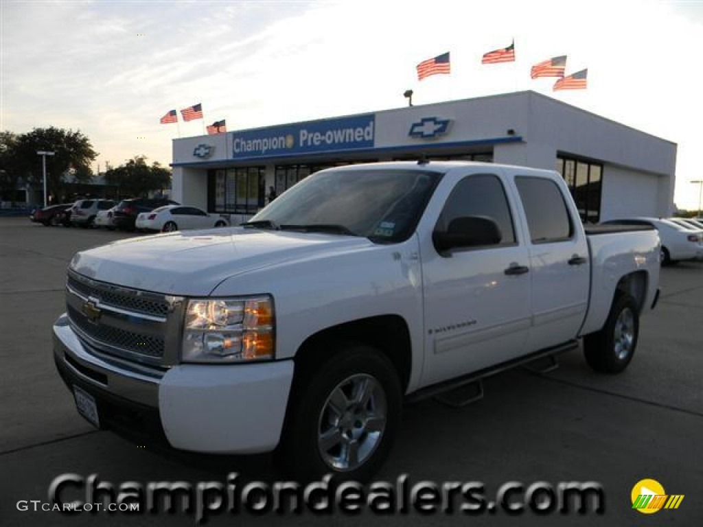 2009 Silverado 1500 Hybrid Crew Cab - Summit White / Dark Titanium photo #1