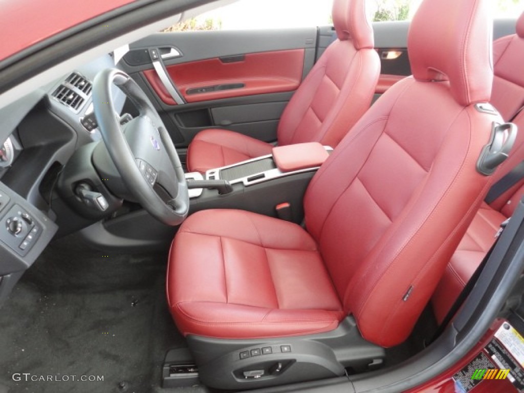 Cranberry Leather/Off Black Interior 2011 Volvo C70 T5 Photo #57961732