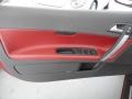 2011 Volvo C70 Cranberry Leather/Off Black Interior Door Panel Photo