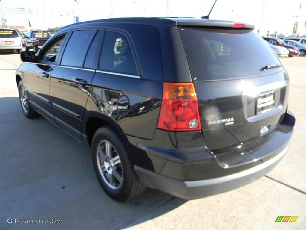 2008 Pacifica Touring - Brilliant Black Crystal Pearlcoat / Pastel Slate Gray photo #8