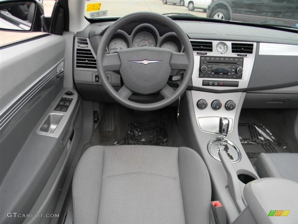 2008 Chrysler Sebring Touring Convertible Dark Slate Gray/Light Slate Gray Dashboard Photo #57962816