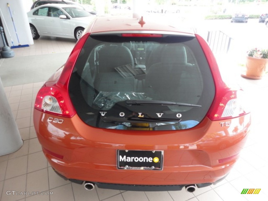 2011 C30 T5 - Orange Flame Metallic / Off Black T-Tec photo #4