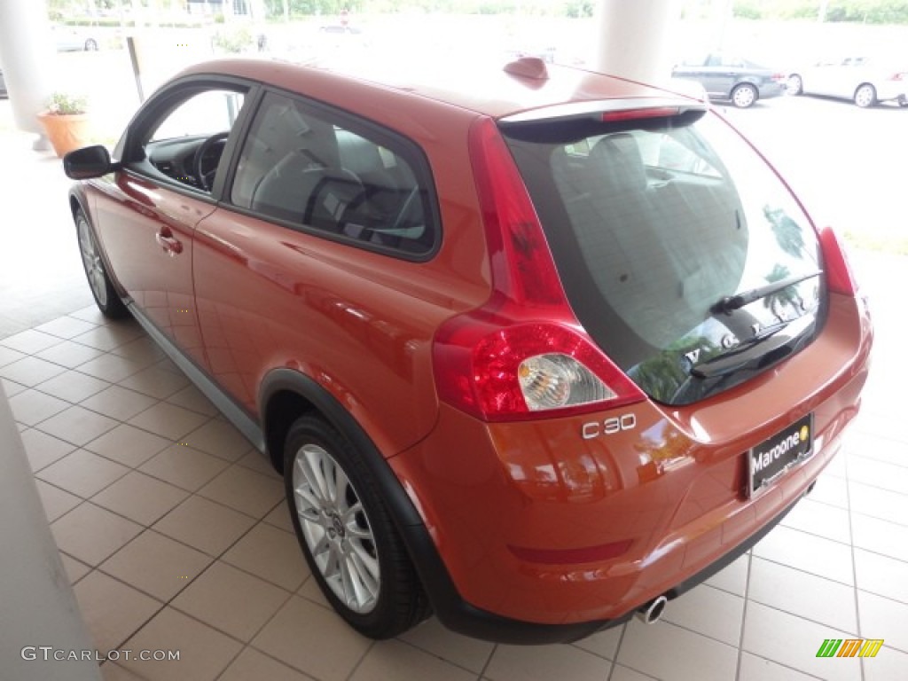 2011 C30 T5 - Orange Flame Metallic / Off Black T-Tec photo #5