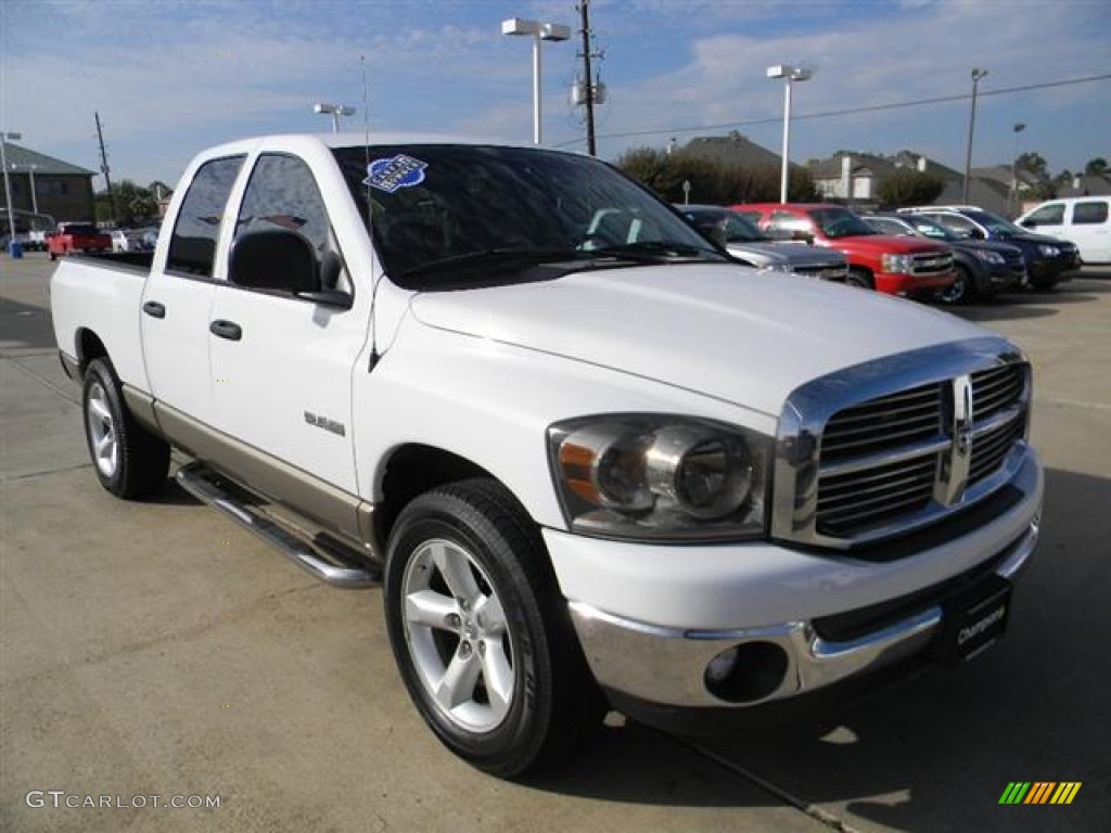 2008 Ram 1500 Lone Star Edition Quad Cab - Bright White / Khaki photo #3