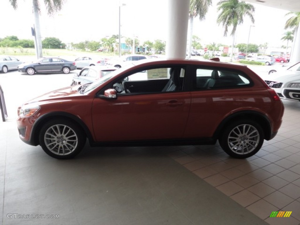 2011 C30 T5 - Orange Flame Metallic / Off Black T-Tec photo #6