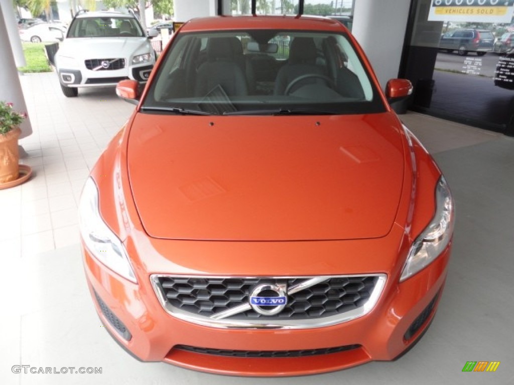 2011 C30 T5 - Orange Flame Metallic / Off Black T-Tec photo #8