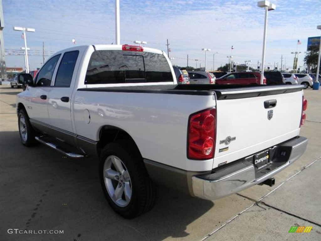 2008 Ram 1500 Lone Star Edition Quad Cab - Bright White / Khaki photo #8