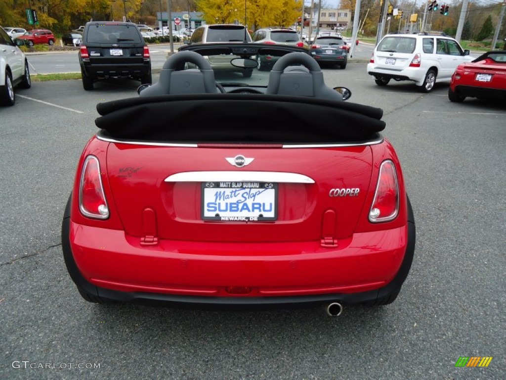 2007 Cooper Convertible - Chili Red / Carbon Black/Black photo #7