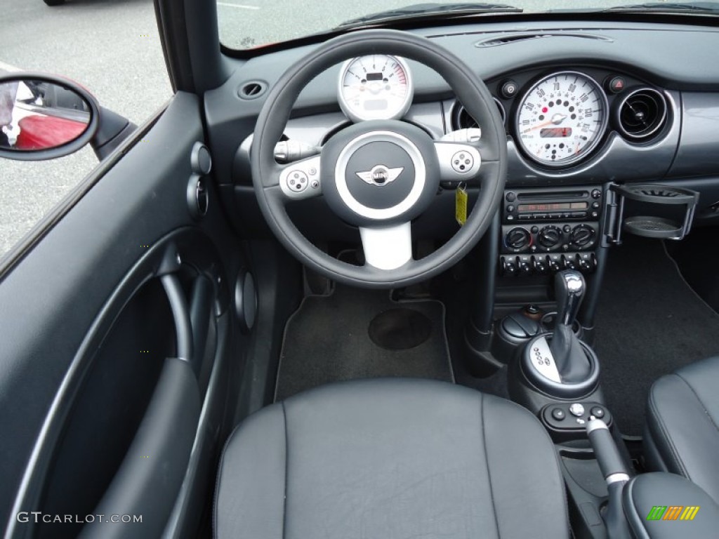 2007 Mini Cooper Convertible Carbon Black/Black Dashboard Photo #57963468