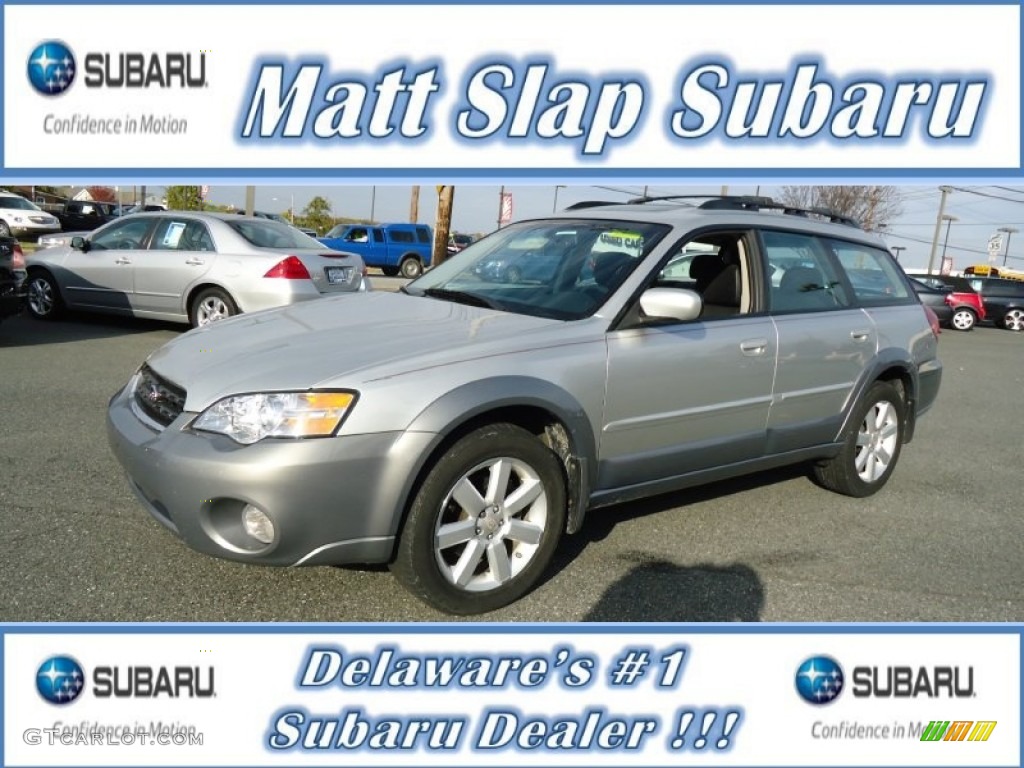 2007 Outback 2.5i Limited Wagon - Brilliant Silver Metallic / Charcoal Leather photo #1