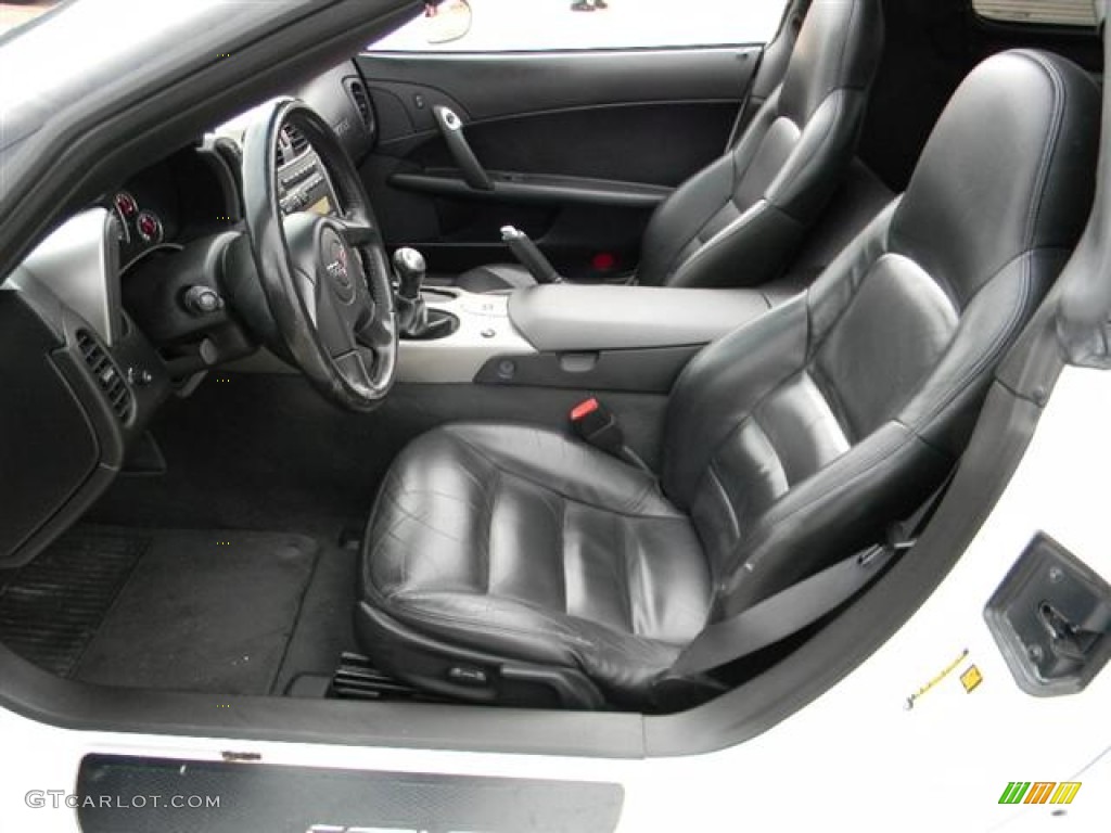 Ebony Interior 2005 Chevrolet Corvette Coupe Photo #57965339