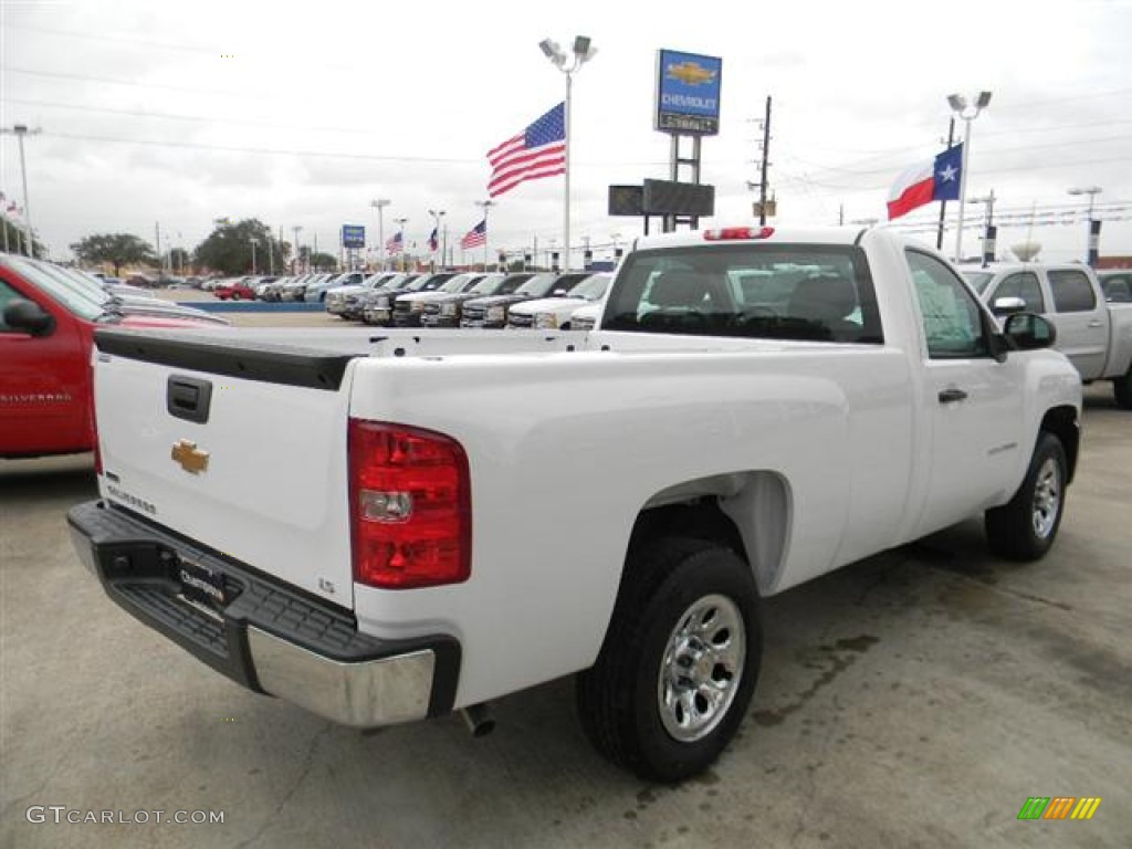 2012 Silverado 1500 LS Regular Cab - Summit White / Dark Titanium photo #4