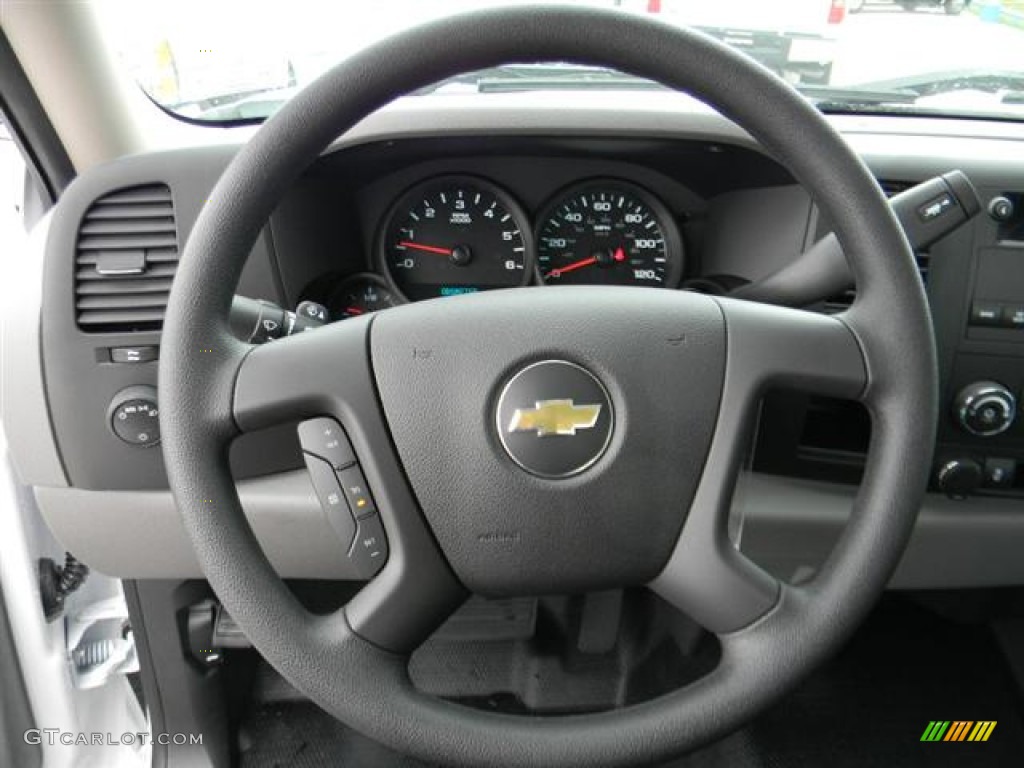 2012 Chevrolet Silverado 1500 LS Regular Cab Dark Titanium Steering Wheel Photo #57966284