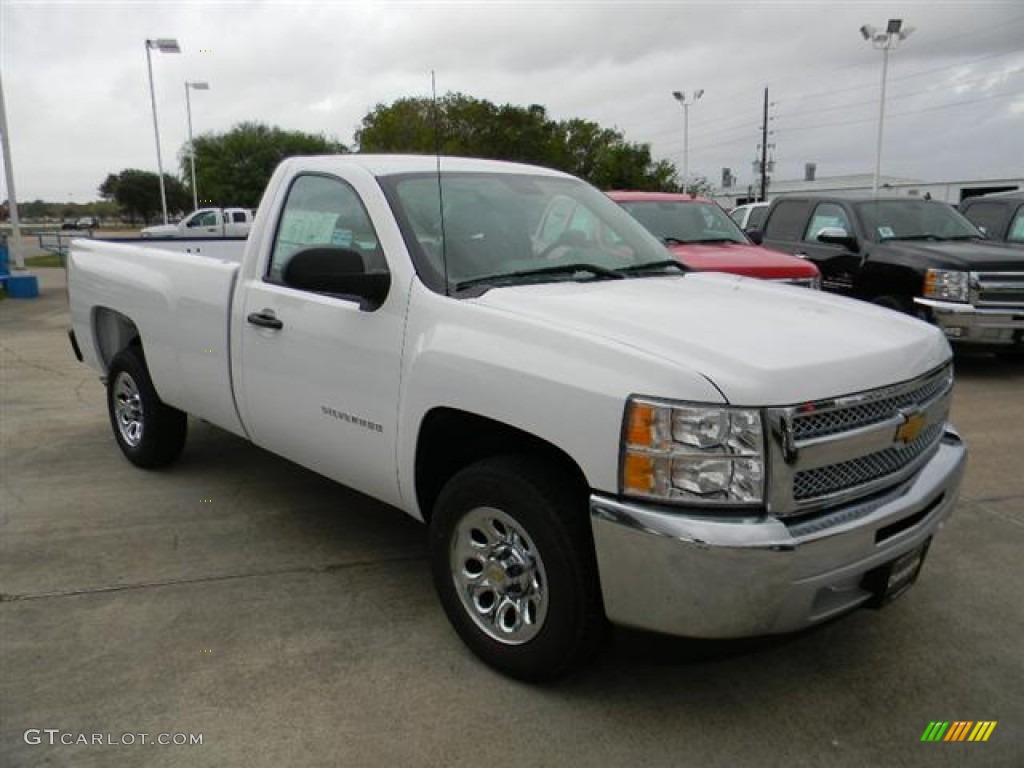 2012 Silverado 1500 LS Regular Cab - Summit White / Dark Titanium photo #3