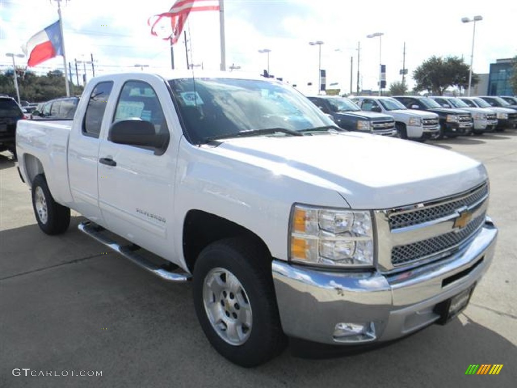 2012 Silverado 1500 LT Extended Cab - Summit White / Ebony photo #3