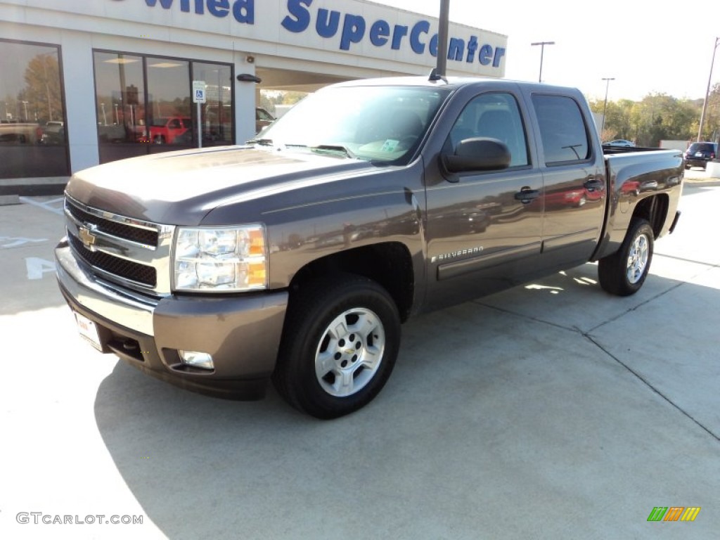 2007 Silverado 1500 LT Crew Cab - Desert Brown Metallic / Ebony Black photo #1
