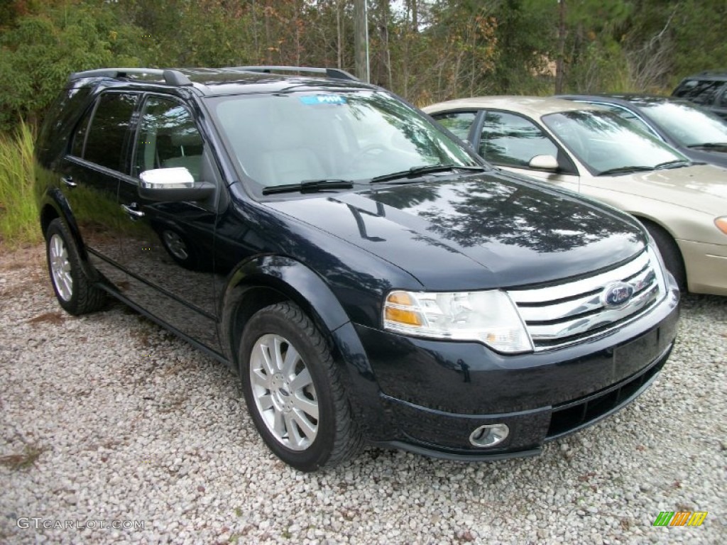 2009 Taurus X Limited - Dark Ink Blue Metallic / Camel photo #13