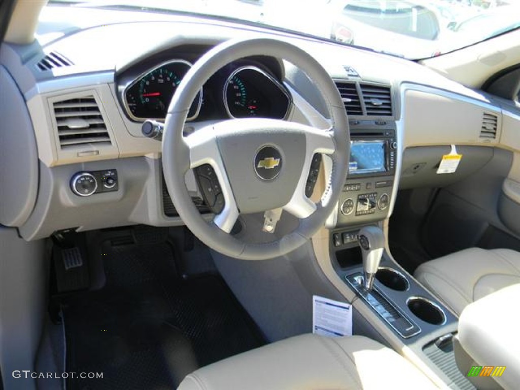 2012 Chevrolet Traverse LT Cashmere/Dark Gray Dashboard Photo #57968363