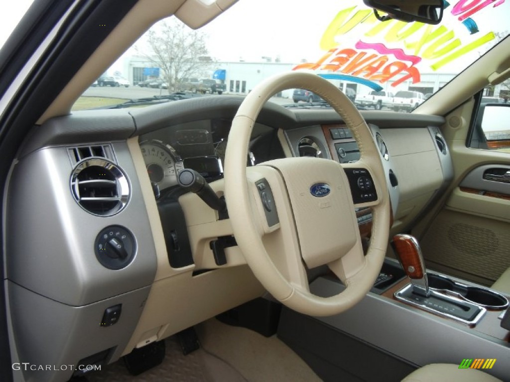 2010 Ford Expedition EL Eddie Bauer Camel Dashboard Photo #57972188