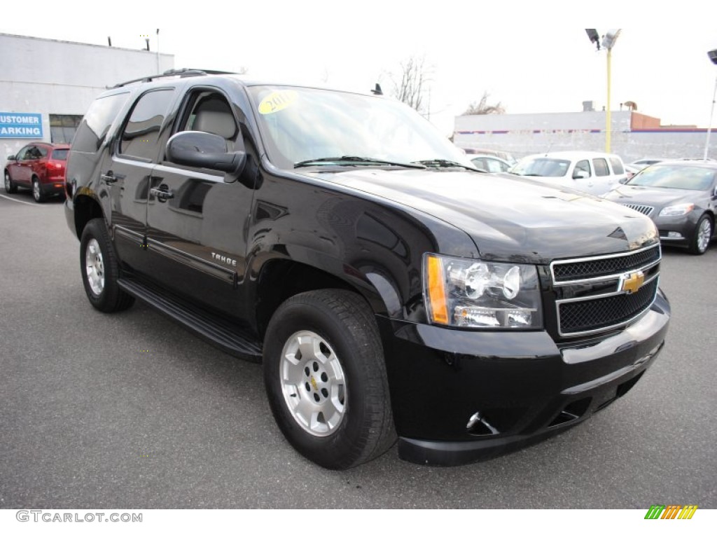 2011 Tahoe LT 4x4 - Black / Light Titanium/Dark Titanium photo #7