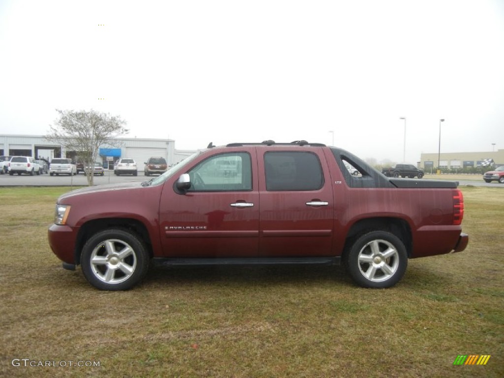 Deep Ruby Red Metallic 2008 Chevrolet Avalanche LTZ Exterior Photo #57972353