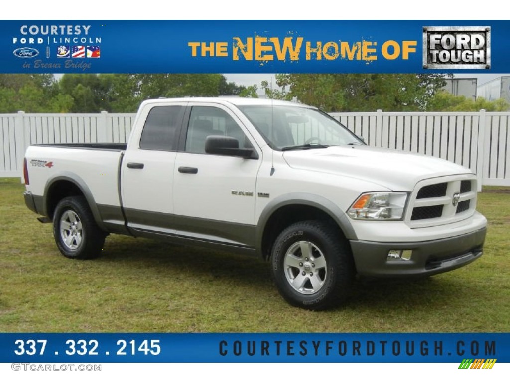 2009 Ram 1500 Sport Quad Cab 4x4 - Stone White / Dark Slate/Medium Graystone photo #1