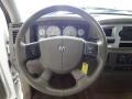 Khaki 2009 Dodge Ram 2500 Lone Star Quad Cab Steering Wheel
