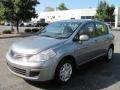 2010 Magnetic Gray Metallic Nissan Versa 1.8 S Hatchback  photo #1