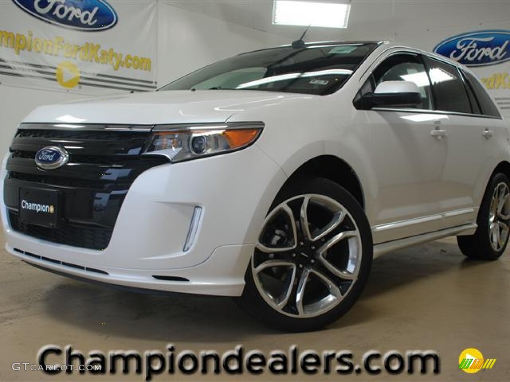 2012 Edge Sport - White Platinum Metallic Tri-Coat / Charcoal Black/Silver Smoke Metallic photo #1