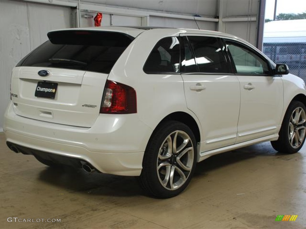 2012 Edge Sport - White Platinum Metallic Tri-Coat / Charcoal Black/Silver Smoke Metallic photo #4
