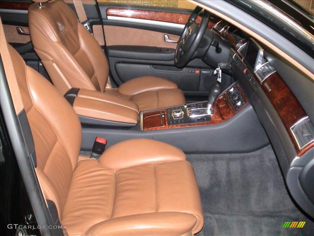 Black/Amaretto Interior 2006 Audi A8 4.2 quattro Photo #57977804