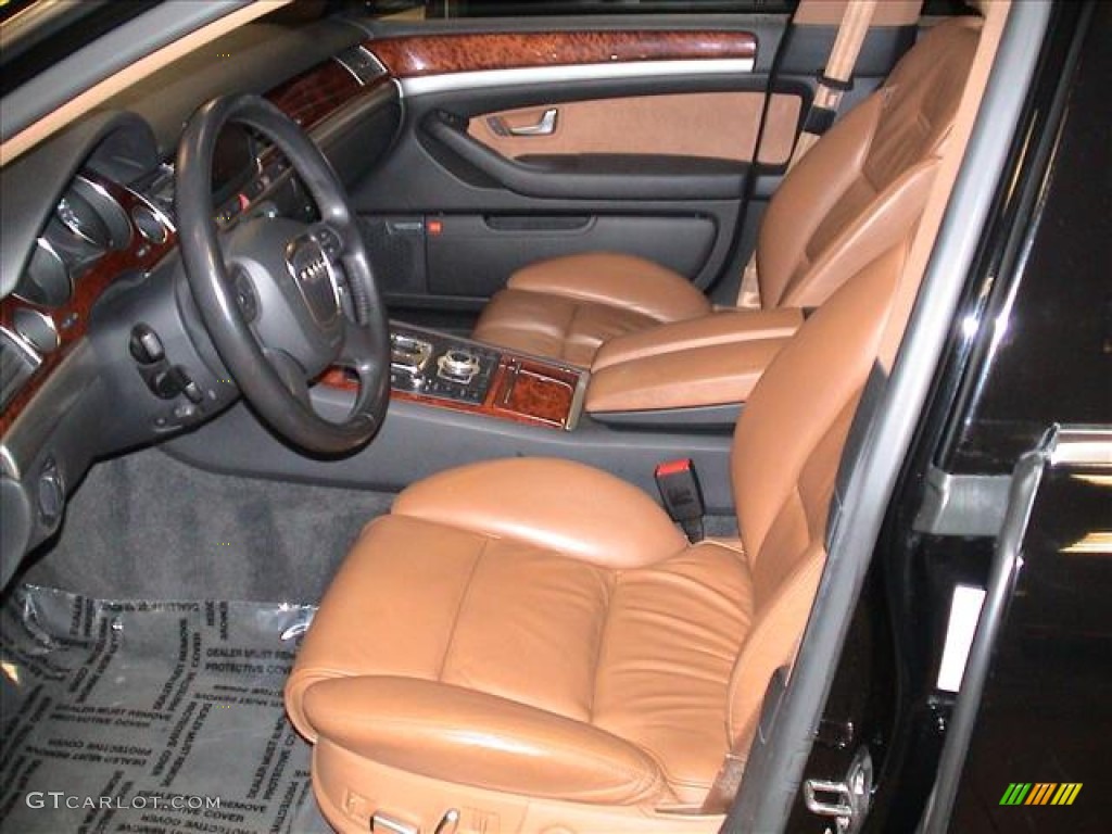 Black/Amaretto Interior 2006 Audi A8 4.2 quattro Photo #57977837